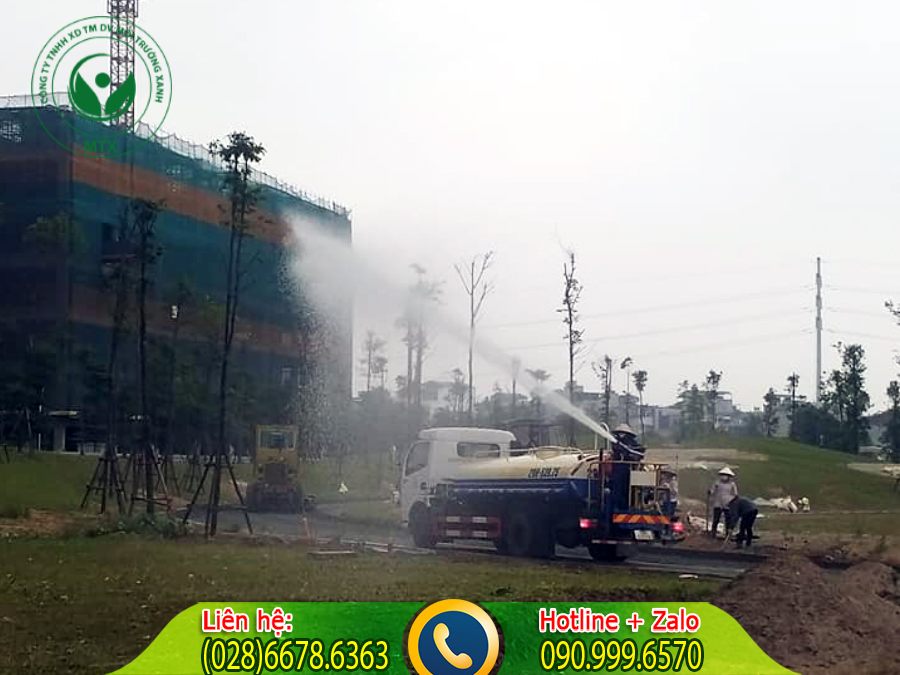 Cho thu&ecirc; xe tưới nước rửa đường