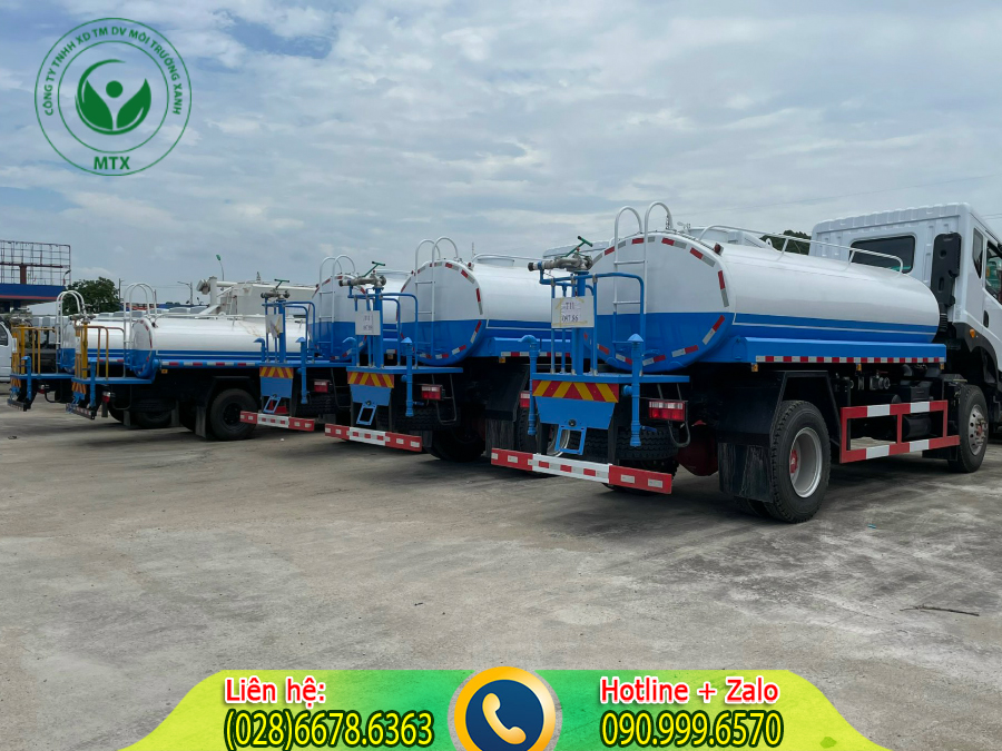 Cho thu&ecirc; xe bồn chở nước tưới c&acirc;y gi&aacute; rẻ