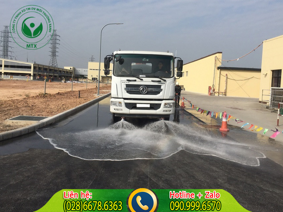 Cho thu&ecirc; xe tưới nước rửa đường với quy tr&igrave;nh chuy&ecirc;n nghiệp