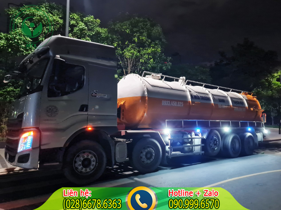 Dịch vụ cho thuê xe hút chất thải với giá rẻ