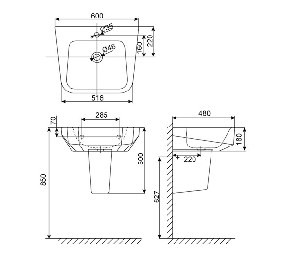 K&iacute;ch thước Lavabo10