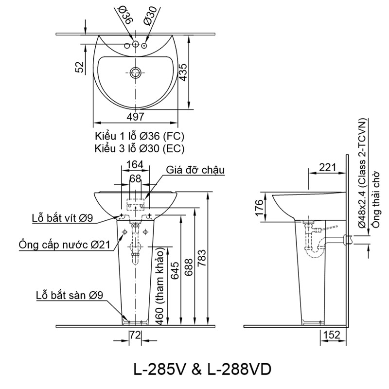 K&iacute;ch thước Lavabo 11
