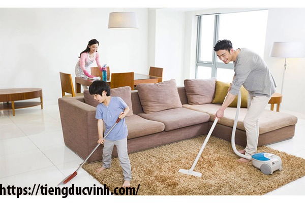 giữ gìn vệ sinh sạch sẽ cho gia đình