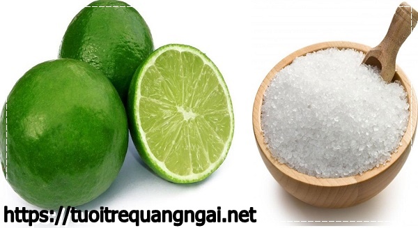 Cách làm sạch bồn rửa mặt với chanh và muối
