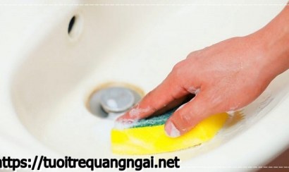 Những cách làm sạch bồn rửa mặt hiệu quả 
